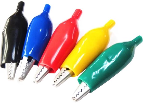 Krokodillenklemmen 28mm 20 delig Verschillende Kleuren Bol krokodillenklemmen-28mm-20-delig-verschillende-kleuren-bol