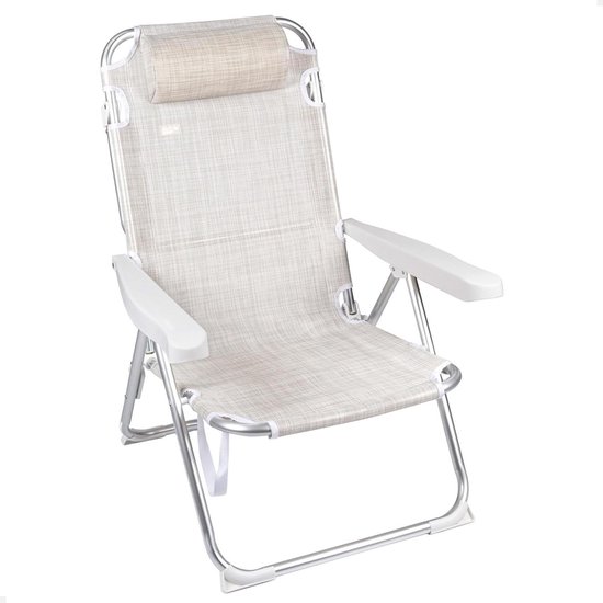 AKTIVE 62662 Strandstoel, inklapbaar, kantelbescherming, marineblauw, 6 posities, afmetingen 66 x 62 x 110 cm, materiaal aluminium, robuust, maximale draaglast 110 kg AKTIVE 62662 Strandstoel, inklapbaar, kantelbescherming, marineblauw, 6 posities, afmetingen 66 x 62 x 110 cm, materiaal aluminium, robuust, maximale draaglast 110 kg