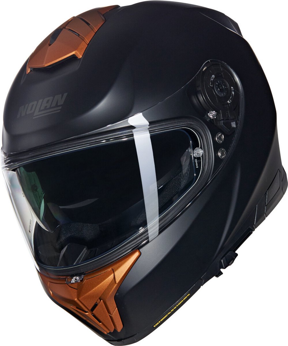 Nolan N80-8 Classico Nobile 311 Zwart Oker Mat Integraalhelm - Maat L - Helm