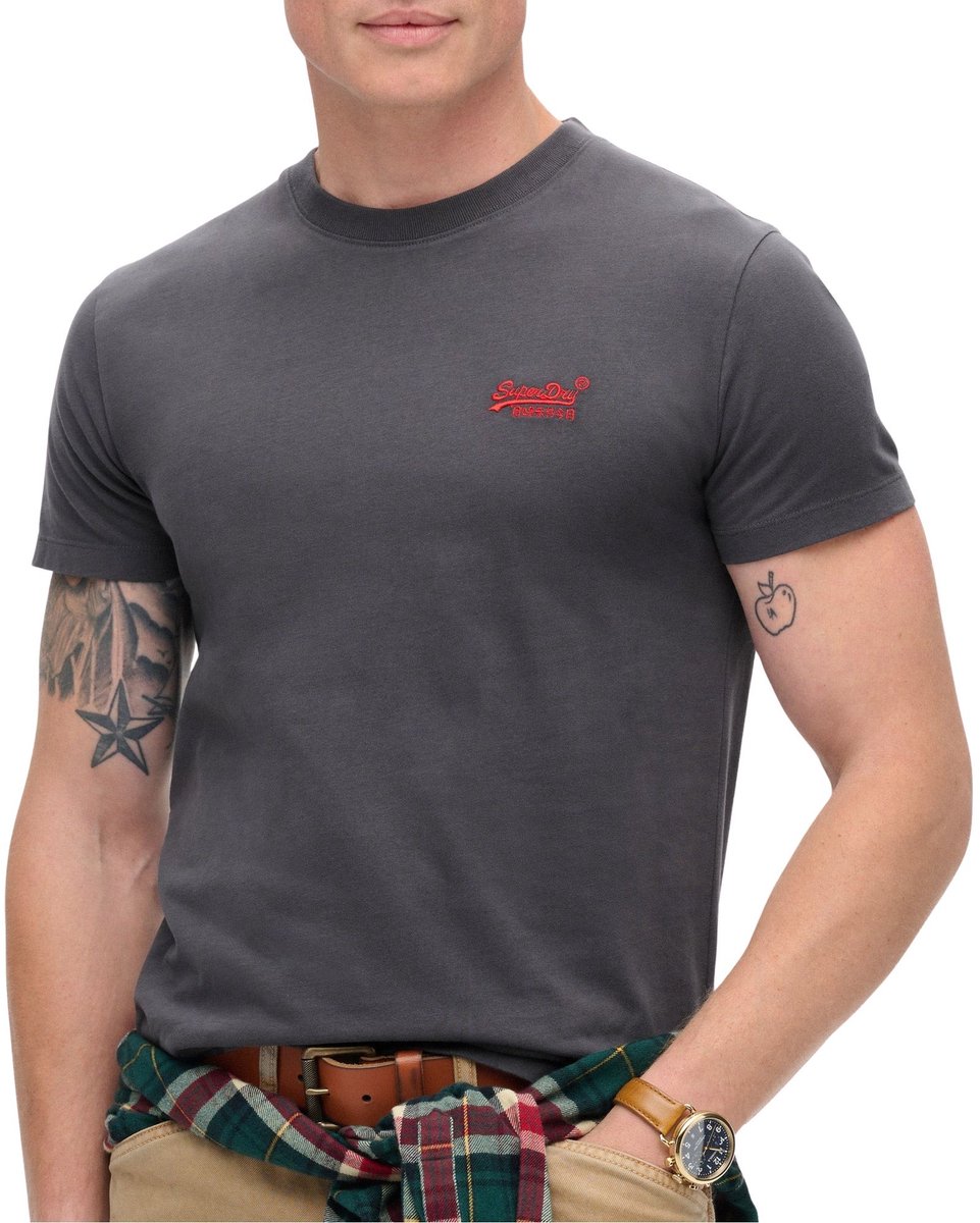 Superdry Vintage Logo Shirt Heren Rood