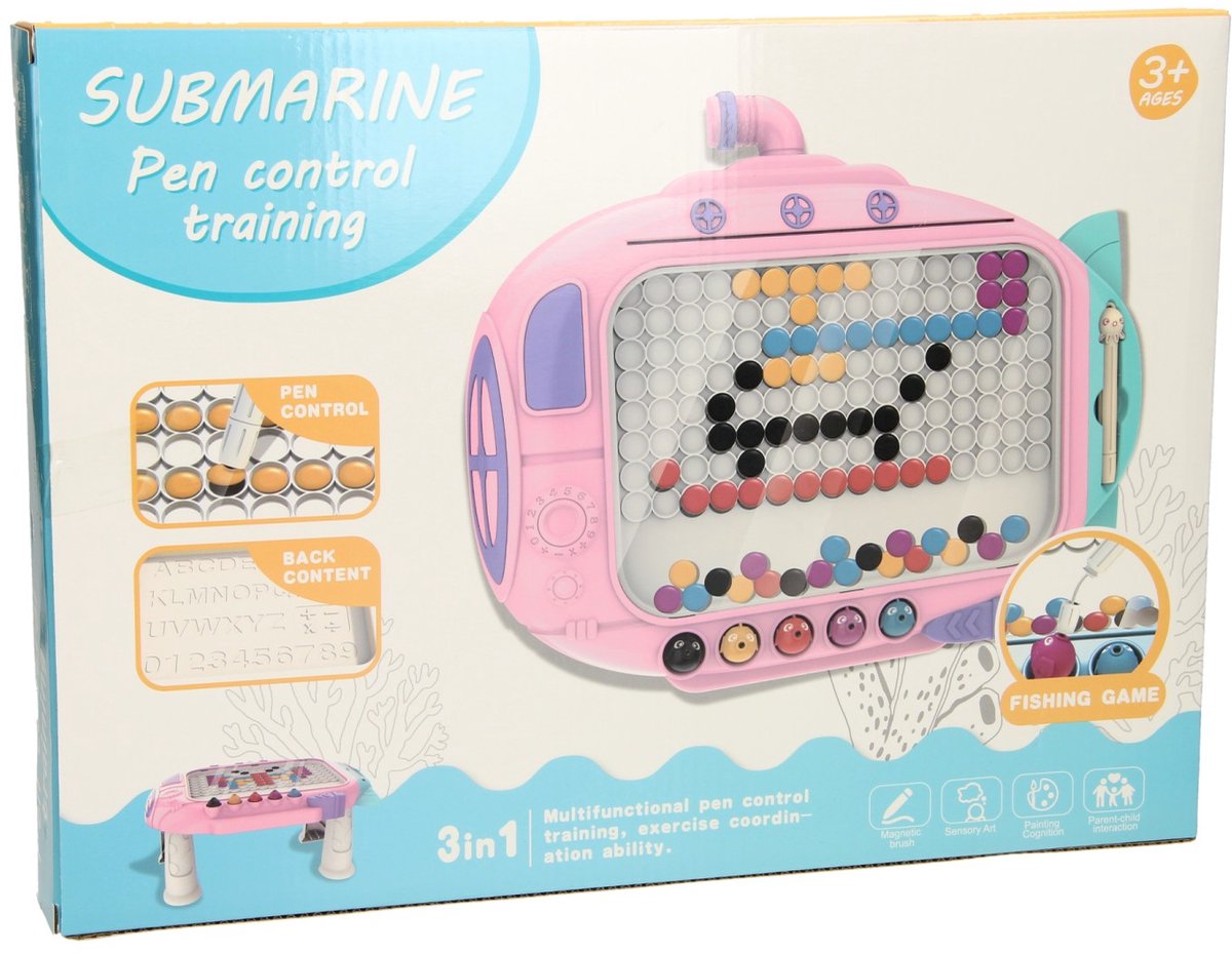 Kleuren Buttons Spel met Magnetische Pen Roze