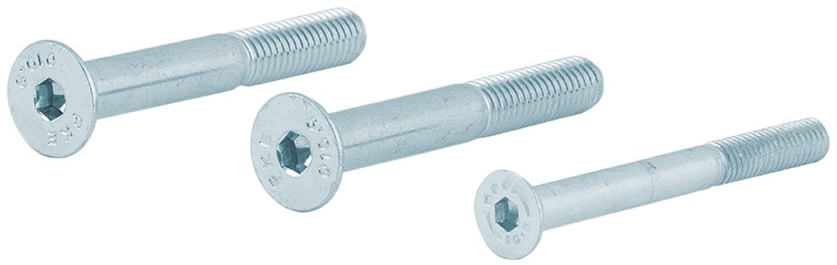 Bevestiging - Gegalvaniseerd - Staal verzinkt - GPF - AG0334 bevestigingsset PK din7991 10.9 t.b.v. deurdikte tot 54mm