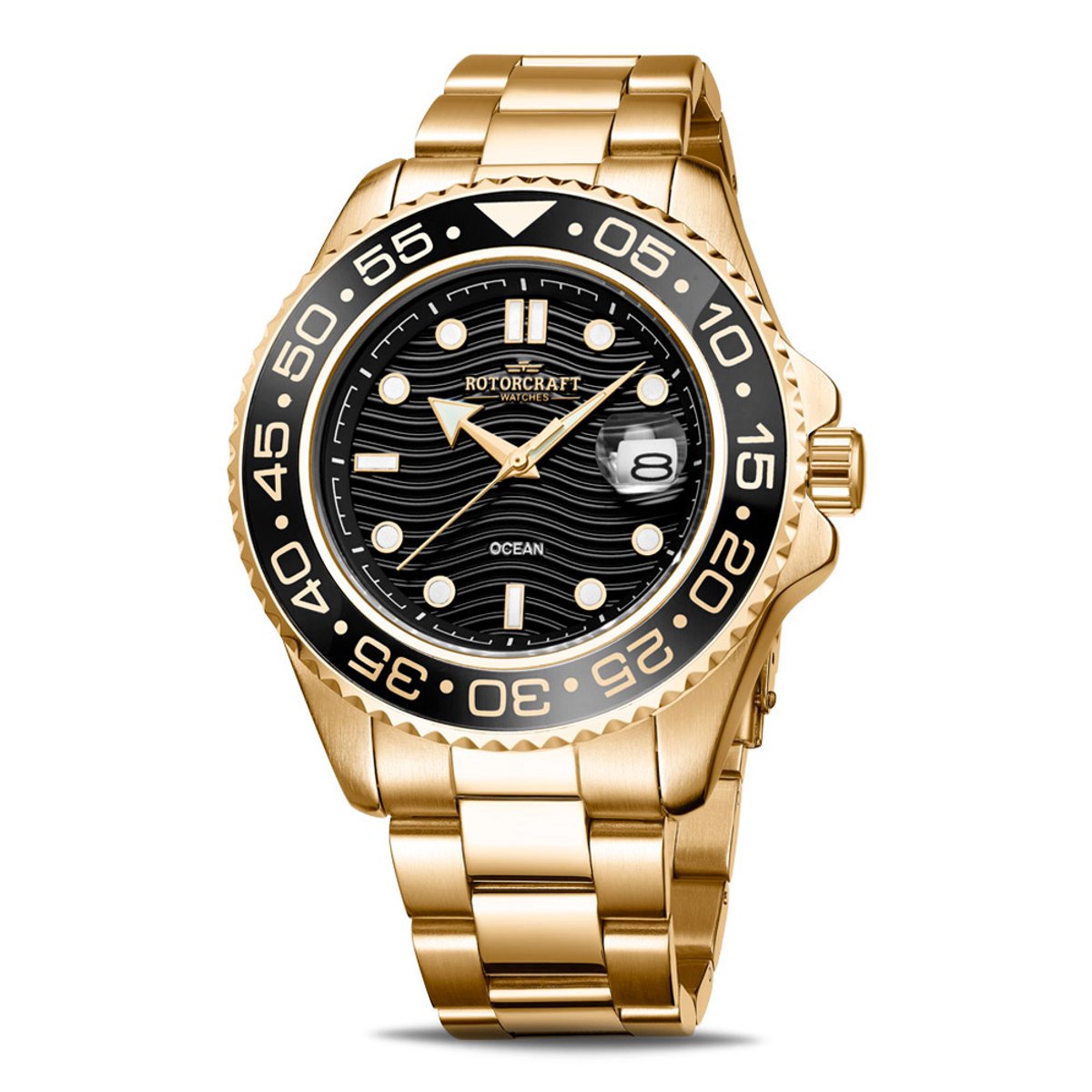 Rotorcraft - Heren Horloge Ocean RC4405 - Goud