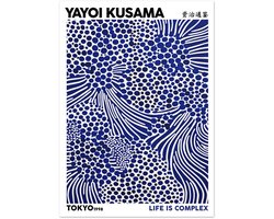 Poster Yayoi Kusama - Life is complex 50x70 cm - exclusief lijst