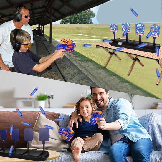 Allecto Plus - Elektronisch Schietspel met 4 Digitale Auto Reset Doelen en Foam Darts - Leuk Cadeau voor Jongens en Meisjes 6-10 Jaar - Schietschijf voor Verjaardag & Kerstmis van Allecto Plus — afbeelding 2