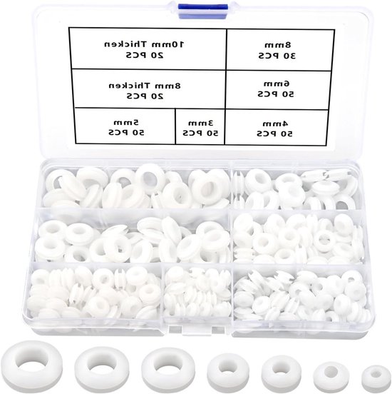 rubberen doorvoertule, 1 0 STKS 2. 7 mm-14mm siliconen rubberen mannelijke gat caps t-type plugstopper ronde end kloof maskering (Color : Black, Size : 6mm