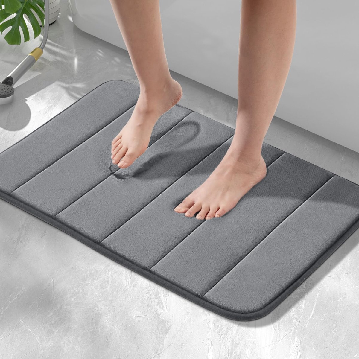 Ibenzoa® Zachte en Absorberende Badmat met Antislip Functie voor Veiligheid en Comfort