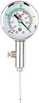 Inovra Plus - Mini luchtdrukmeter voor balsporten - Barometer meter 0-14 bar/0-20 psi
