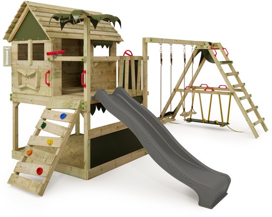 Foto: Step2 sports tastic activity center speeltoestel met sport accessoires voor kinderen glijbaan basketbal voetbal en honkbal set voor peuters speelgoed van plastic kunststof