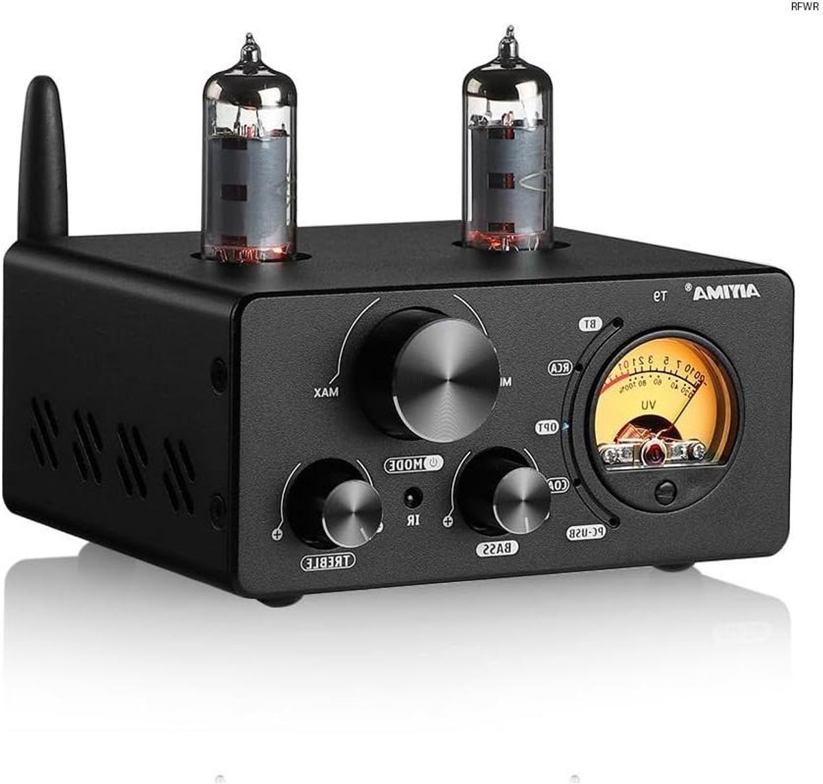 RFWR® Bluetooth 5.0 Vacuümbuisversterker met USB DAC en VU-meter voor HIFI Home Audio
