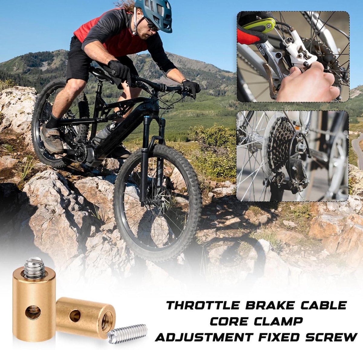 30 stuks schroefnippels, remkabel, tepelschroeven, vervanging, motorfiets, soldeervrij, remkabel, reserveschroeven, gaskabel, accessoires, universele nippel voor fiets, motorfiets, auto