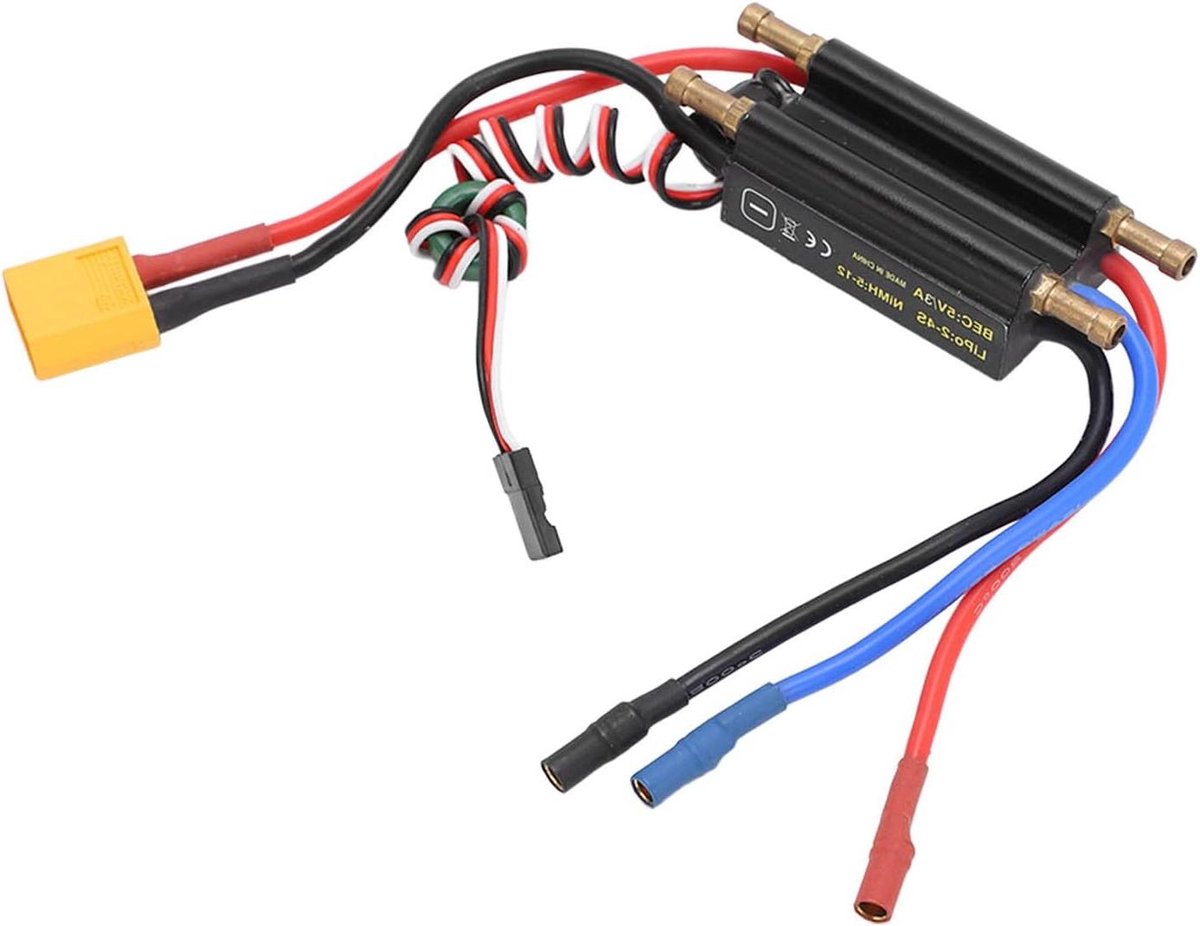 Allecto Plus - RC Boot ESC 30A | Duurzaam Ontwerp | Anti-Interferentie | Waterdicht | Lange Levensduur | Geschikt voor 450mm Boot Model