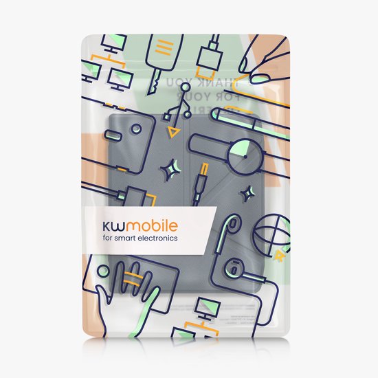 kwmobile e-reader hoesje geschikt voor Pocketbook Era / Era Color hoes - Ereader flip case met standaard - E reader cover van kunstleer - In donkerblauw van Merkloos — afbeelding 2