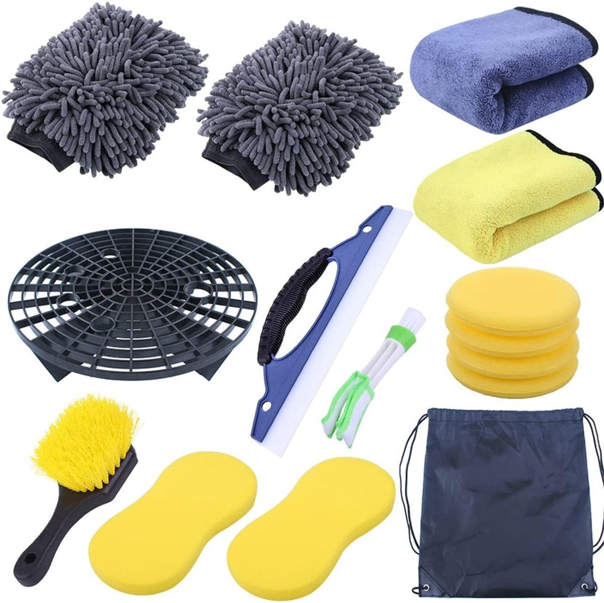 15 stuks car cleaning kit voor het reinigen van autobekleding