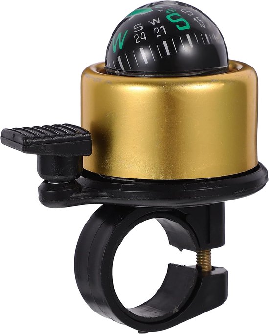 Sonnette De Vélo Métal Classique - Pour Guidon 22 Mm - Design Rétro Avec Boussole Décorative