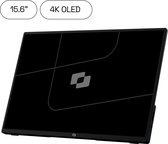 Screenmate® One 4K OLED 15,6” - Portable Monitor - Inclusief Beschermhoes - Draagbaar Beeldscherm - Draagbare Monitor - Zwart