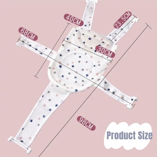 Baby Bath Accessory - Baby Bath Seat - Baby Bath Cushion - Non-Slip Baby Hanging Pad - Baby Bath Mat - Baby Bath Insert van Merkloos — afbeelding 5