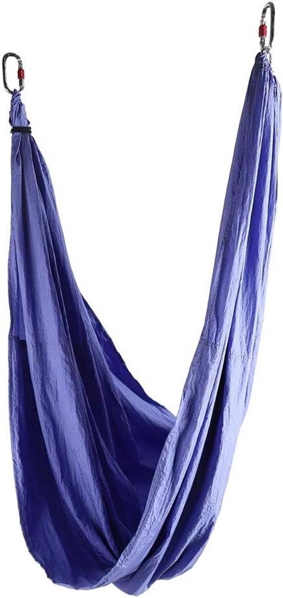 Inversie Swing Sling Hangmat voor Yoga - Ademende Nylon Stoffen - Anti-zwaartekracht Fitnessstudio - Elegant Paars