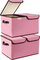 30,5cm drielaagse multifunctionele opbergdoos organizer opvouwbare gereedschapskist/kunst & ambachten hoes/naaigoebehoren organizer/ medicijndoos/familie EHBO-doos met 2 trays (roze