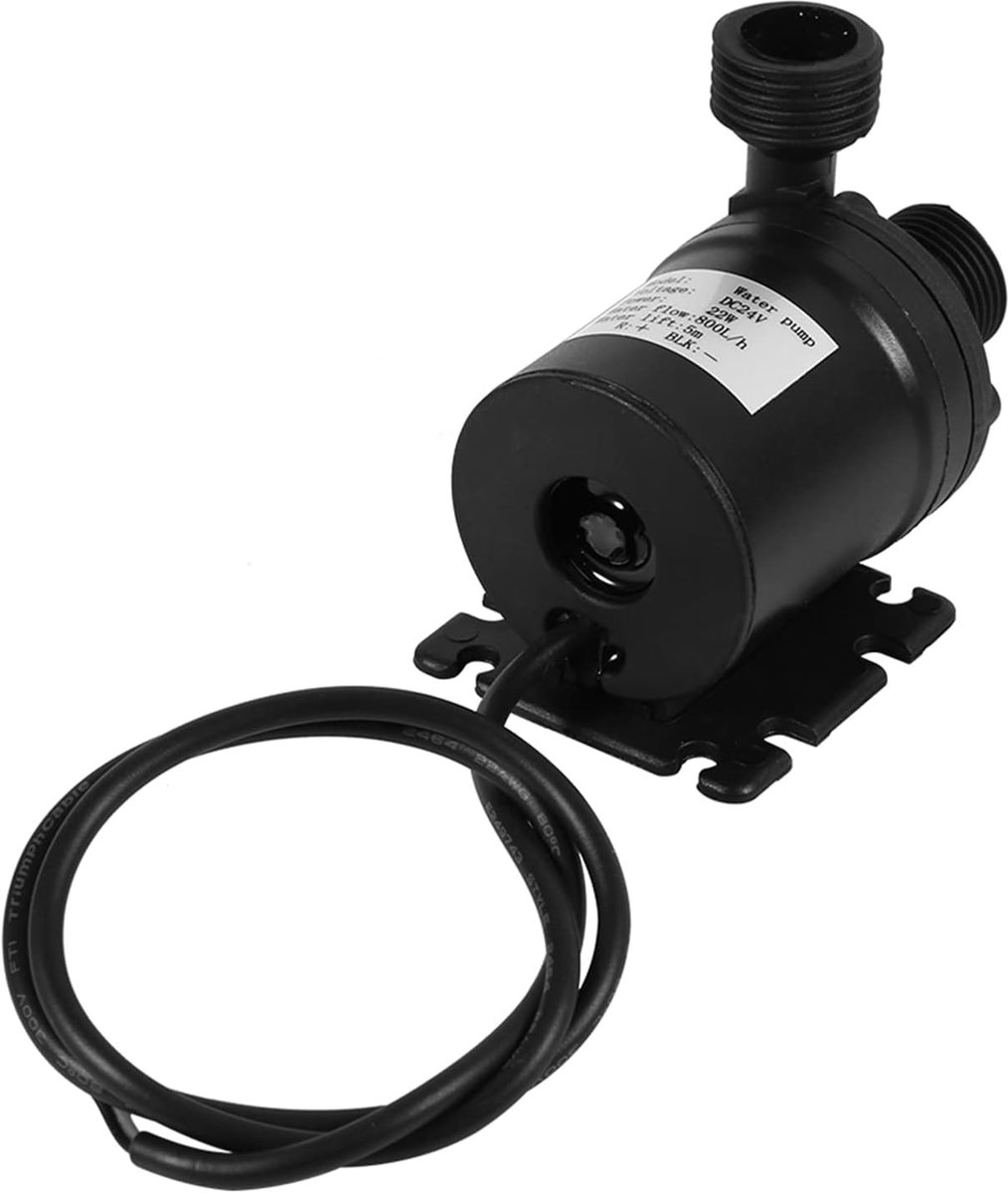 DC 24V Waterpomp 800L/H 5M voor Aquarium, Vijver en Fontein met Borstelloze Motor