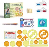 Cosy Place Spirograaf Set – Knutselen meisjes - Knutselset - 32-delig Tekenpakket – Tekenset - Educatief Tekenmateriaal voor Kinderen 5+ - Inclusief 3D bril