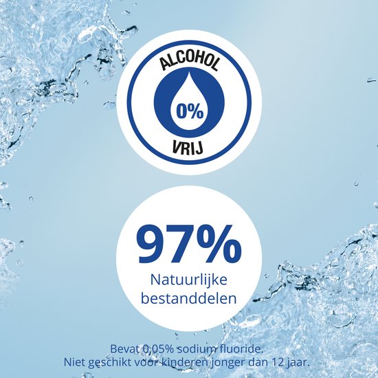 CB12 Original Mondwater - Beschermt 12 uur lang tegen een slechte adem - Met Fluoride voor bescherming tegen gaatjes - Frisse mentholsmaak - Alcoholvrije mondspoeling - 250ml