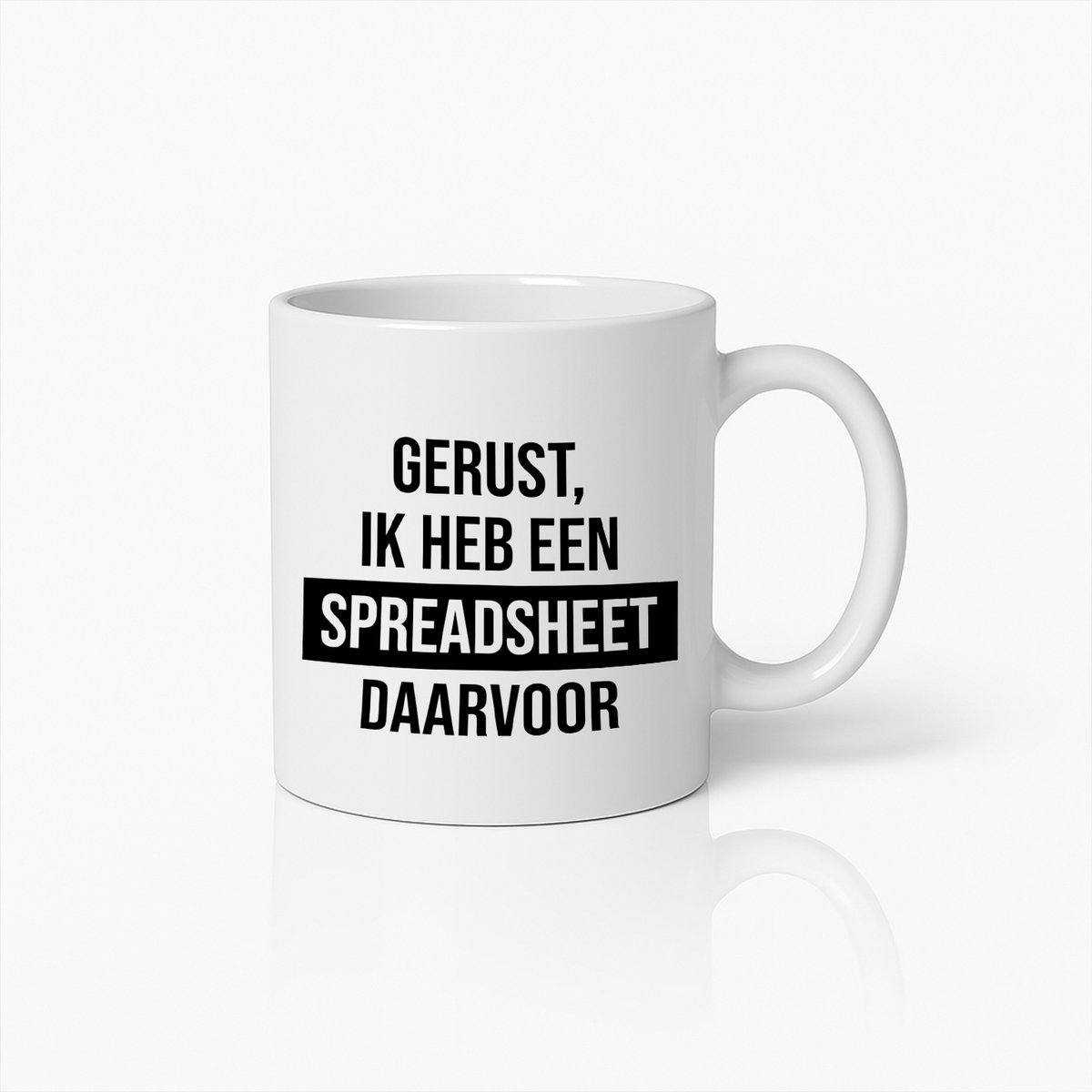 Grappige Spreadsheet Mok – Humoristische Koffiebeker voor Data- en Excelliefhebbers