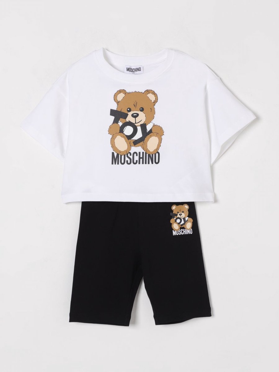 Teddy Bear Graphic Set Kids - White Ropes Cords