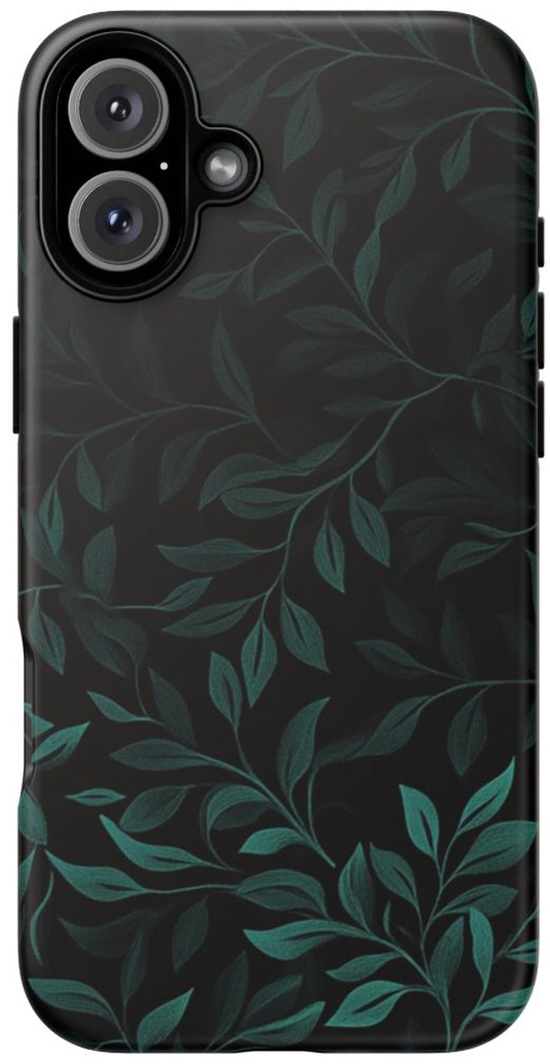 Bosgroen Bladmotief – Telefoonhoesje Geschikt voor iPhone 16 Plus