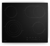 Plaque de cuisson vitrocéramique Klarstein - 60 cm, plaque de cuisson électrique 4 feux avec commande tactile, 6700 W, minuterie et sécurité enfant, indicateur de chaleur, surface en verre, design élégant pour les cuisines modernes