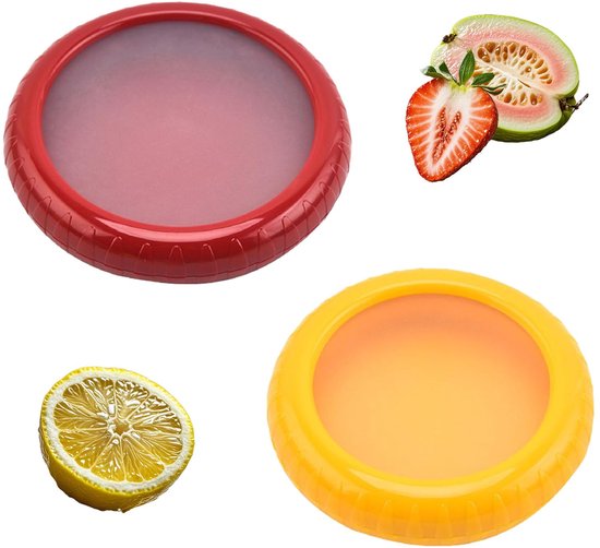 Lot De 7 Capsules élastiques Fraîches En Silicone Pour Avocat, Oignon, Citron, Tomate