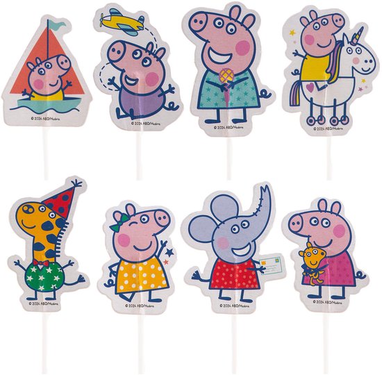 Dekora Peppa Pig - Décorations pour Gâteaux pk/16