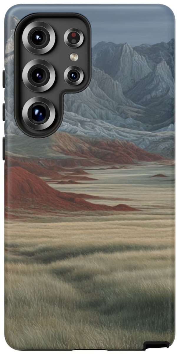 Buffels Grazend in Rood Canyongebied – Telefoonhoesje Geschikt voor Galaxy S25 Ultra