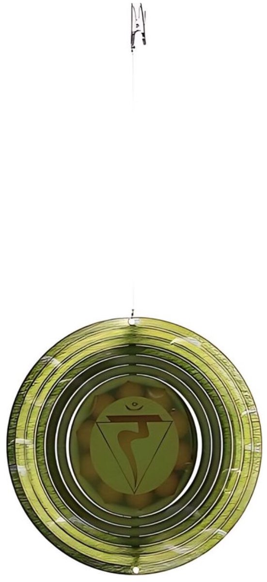 Windspinner - geel - zonnevlecht chakra - nature's melody - Ø13 cm - CCS05SP