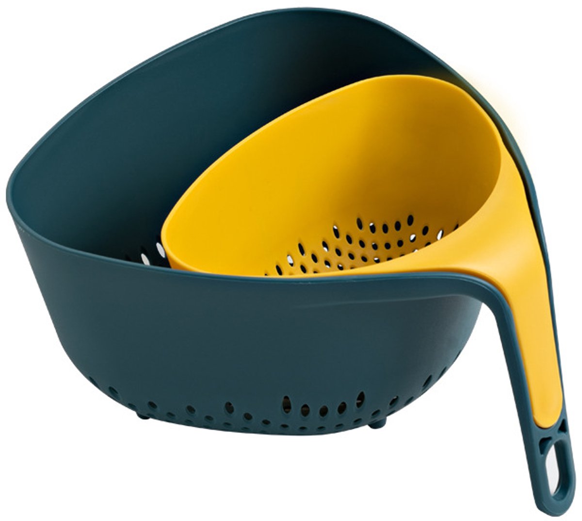 Stapelbare sets,Met gemakkelijk te schenken hoek en verticale handgreep,Donkerblauw
