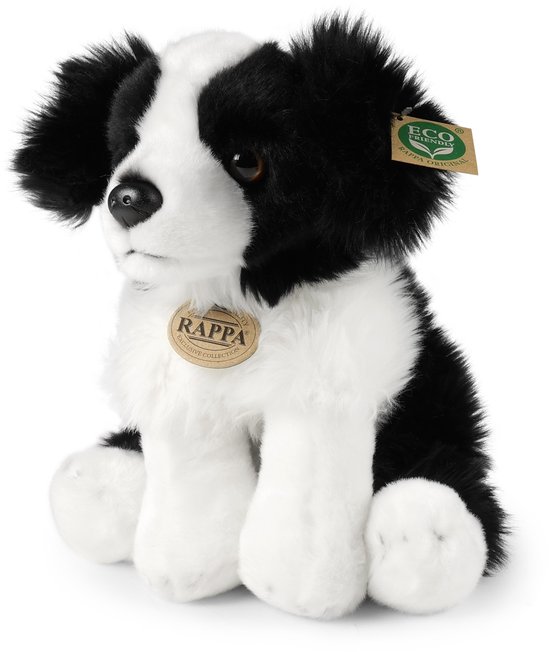 Knuffeldier Hond Border Collie - Zachte Pluche Stof - Premium Kwaliteit Knuffels Zwart Wit Bruin Knuffeldier Hond Border Collie - Zachte Pluche Stof - Premium Kwaliteit Knuffels Zwart Wit Bruin