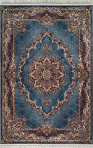 Tapis oriental Ispahan Nain - Poils ras - Tapis Vintage Classique - Blauw / Multi- 400 x 500 cm