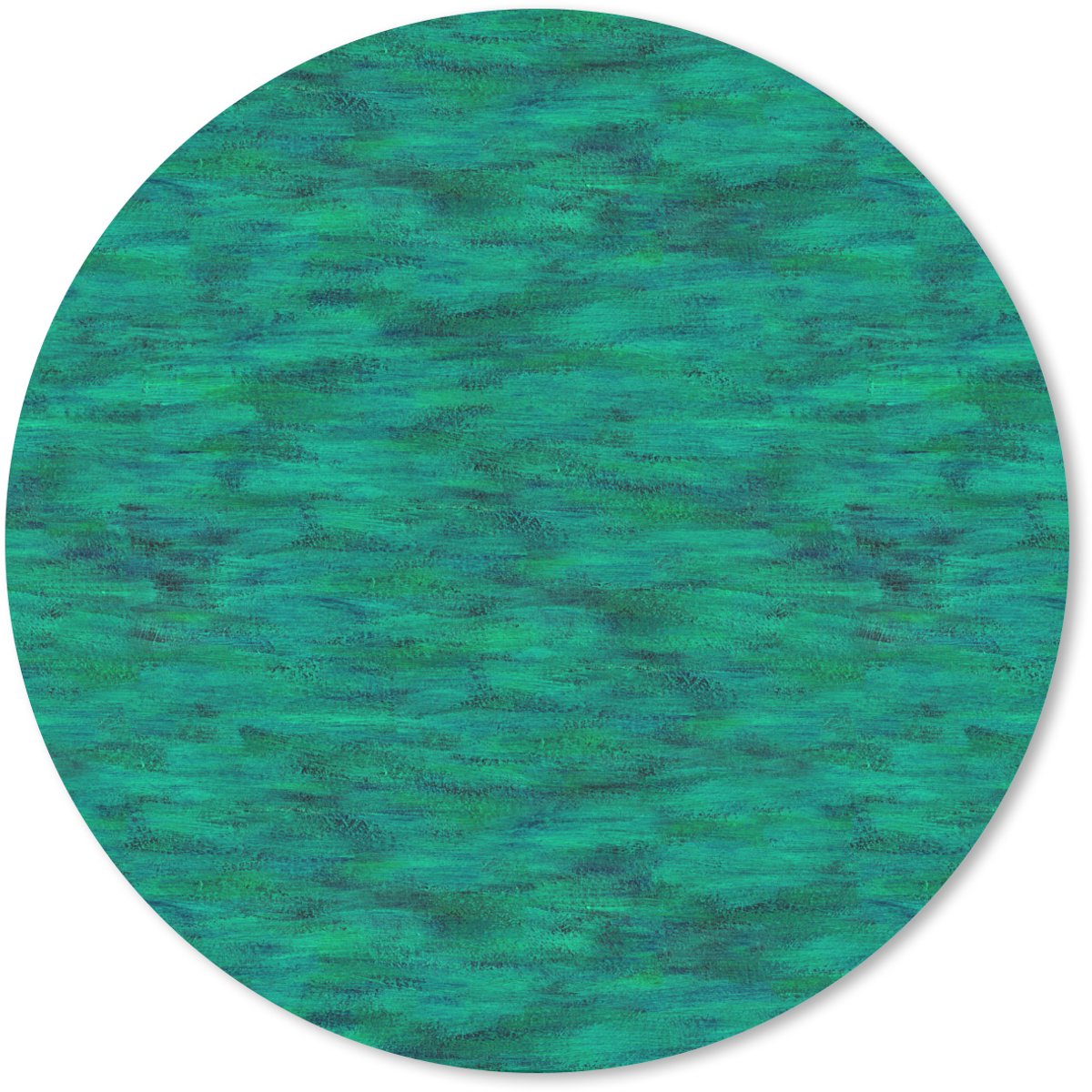 Muismat rond 30x30 cm - Mousepad Vloeiend - Olie - Texturen - Groen - Ronde muismatten