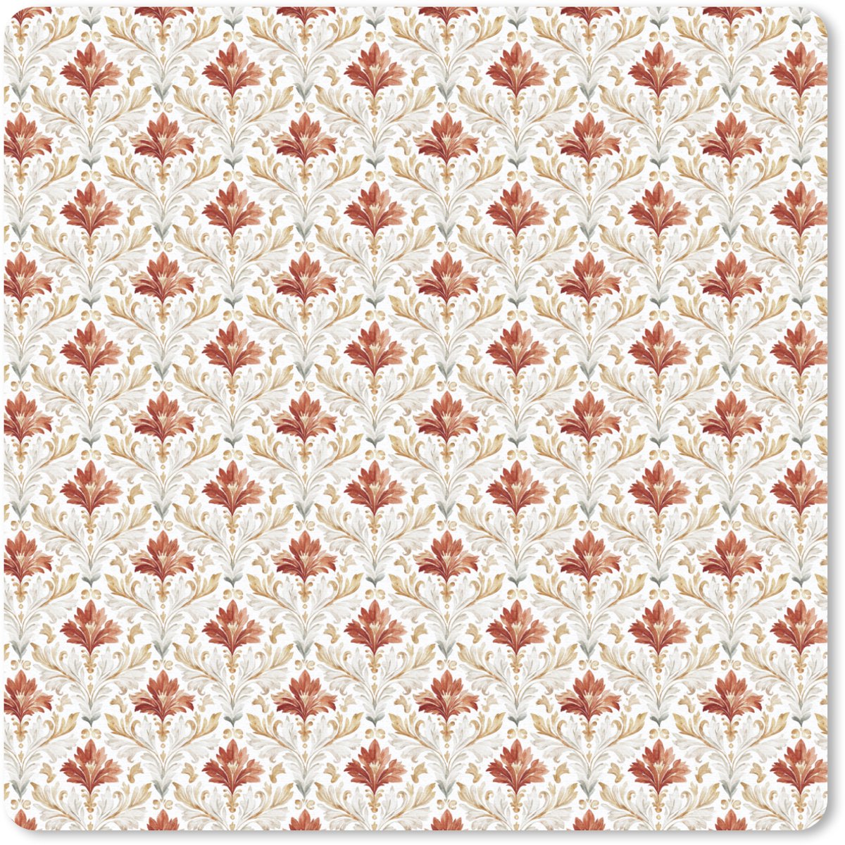 Muismat 30x30 cm - Mousepad Chic - Bloemen - Patroon - Muismatten
