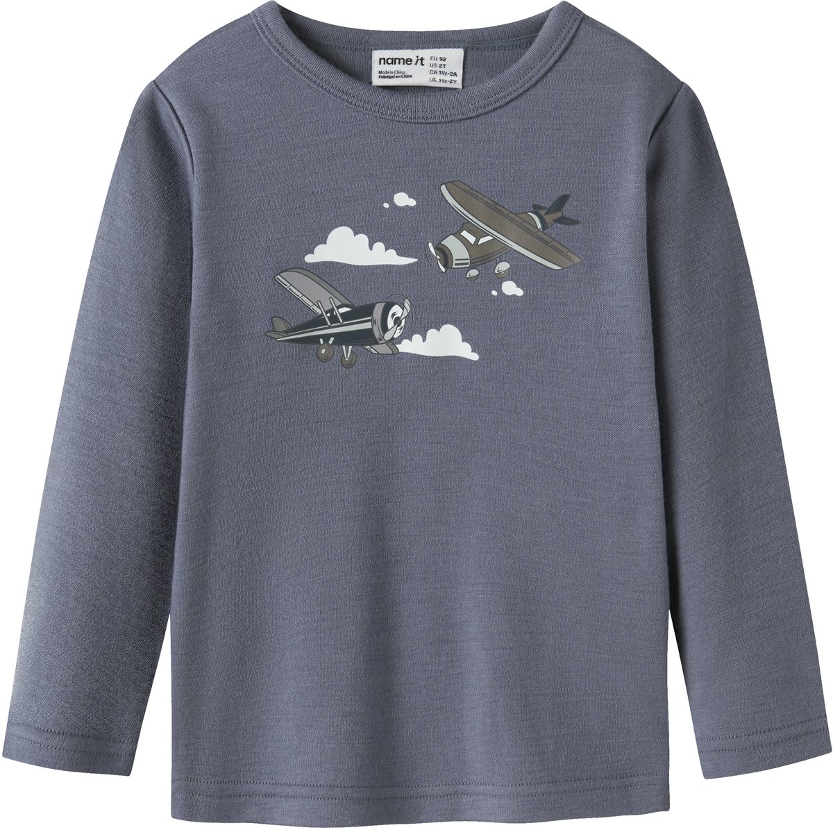 NAME IT - NMMWILLITUS WOOL LS TOP - Jongens - Lange mouwen shirts
