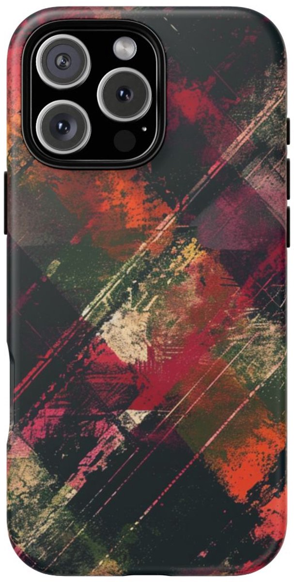 Abstract Grunge Patroon – Telefoonhoesje Geschikt voor iPhone 16 Pro Max