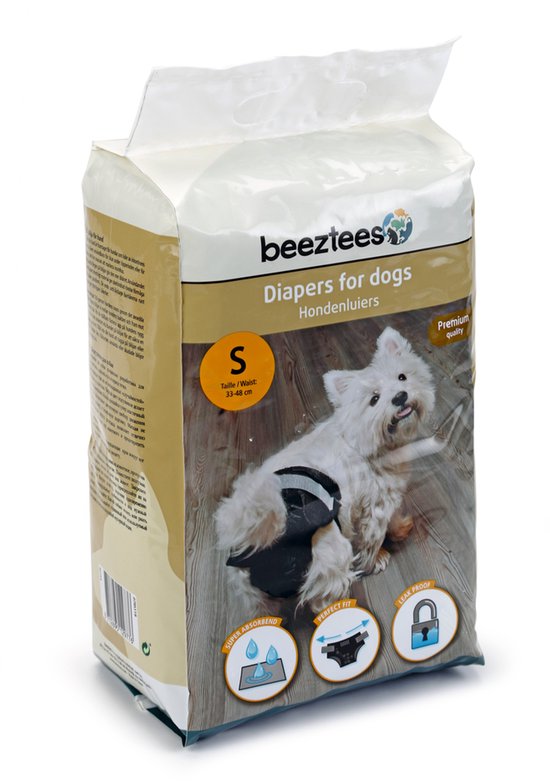 Beeztees - Hondenluier - Zwart - S - 20ST