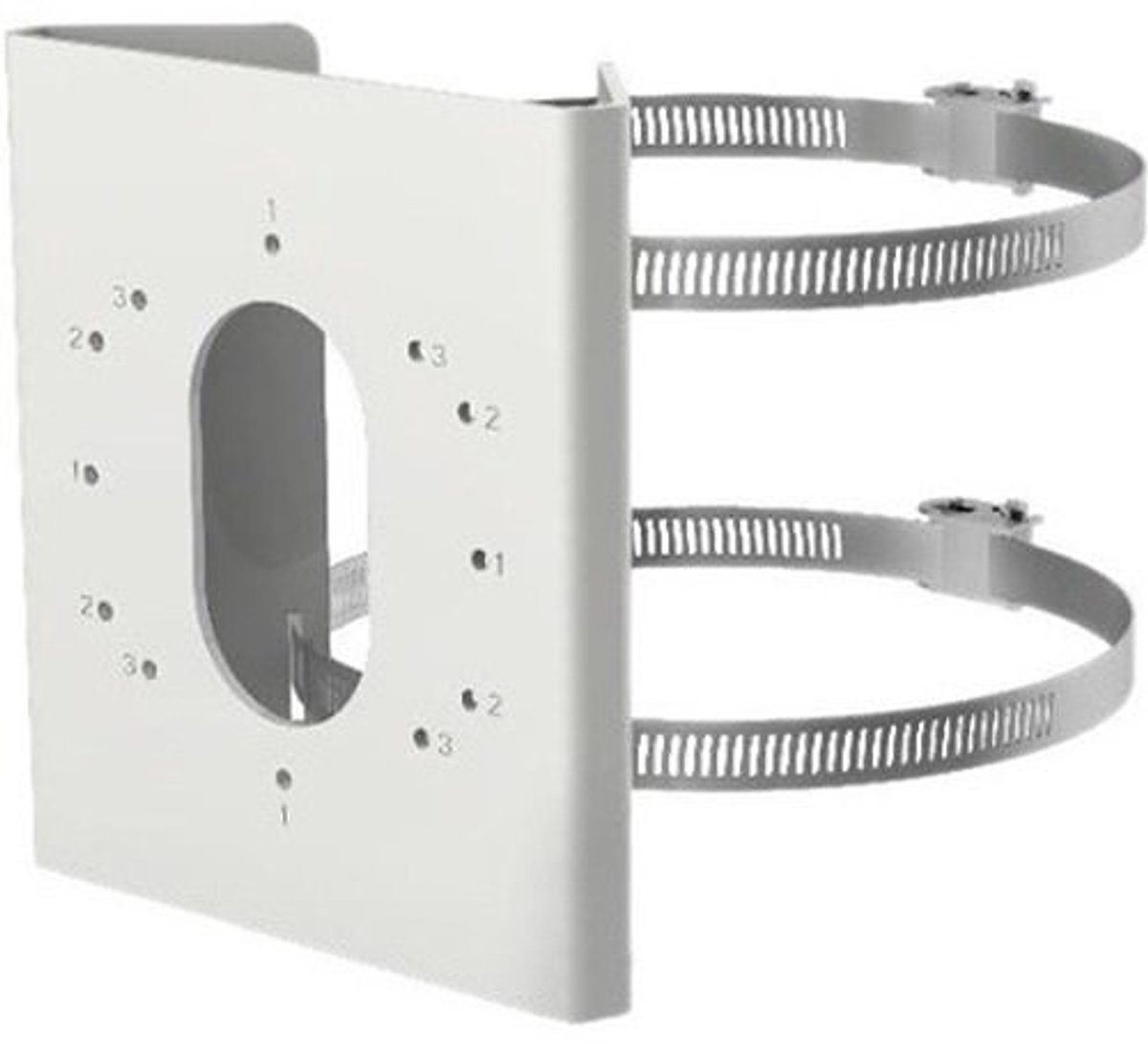 Hikvision DS-1275ZJ-S-SUS – Verticale Paalmontagebeugel van Roestvrij Staal​