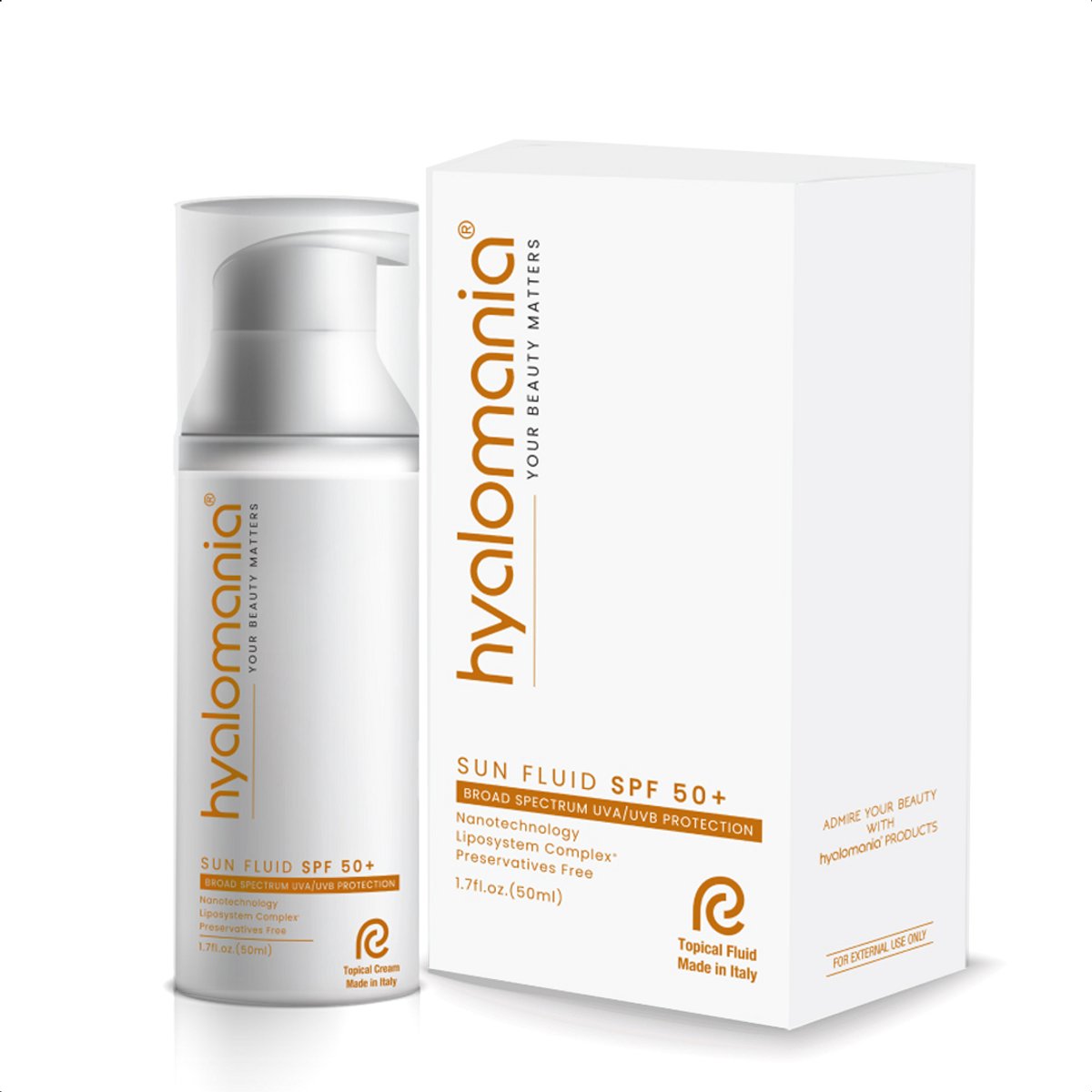 Goedkoopste Hyalomania Sun Fluid - SPF 50 Zonnebrandcreme Gezicht - Huidverzorging - Olievrije Gezichtscrème - Huidgezondheid - Nano Technologie