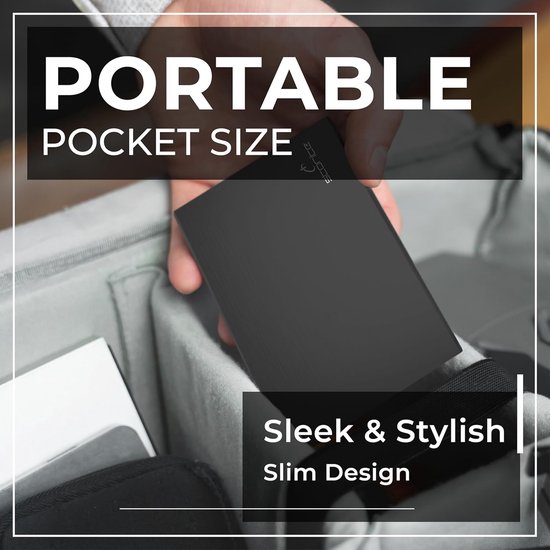 RFWR® Draagbare 1TB Externe Harde Schijf - Slank Design en Snelle Gegevensoverdracht via USB 2.0 van RFWR — afbeelding 2