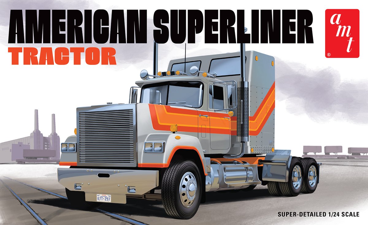AMT Modelbouwpakket Militaire voertuigen - 1235 American Superliner Truck Plastic - 1:24 - Modelbouw