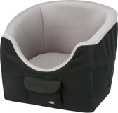 Trixie Panier Voiture pour Petits Chiens - Noir / Gris - 45 x 39 x 42 cm