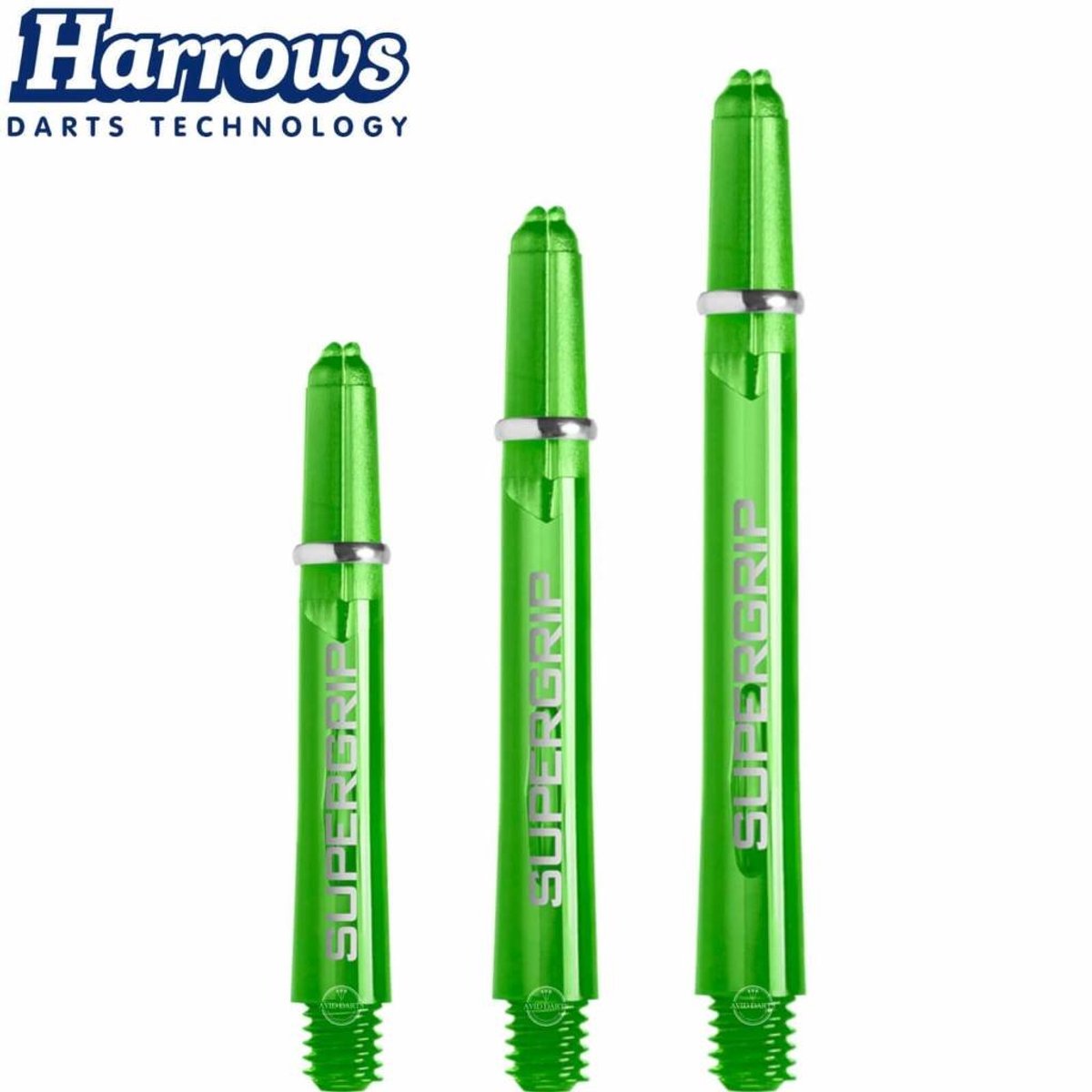 Harrows Supergrip Green - Dart Shafts Inbetween