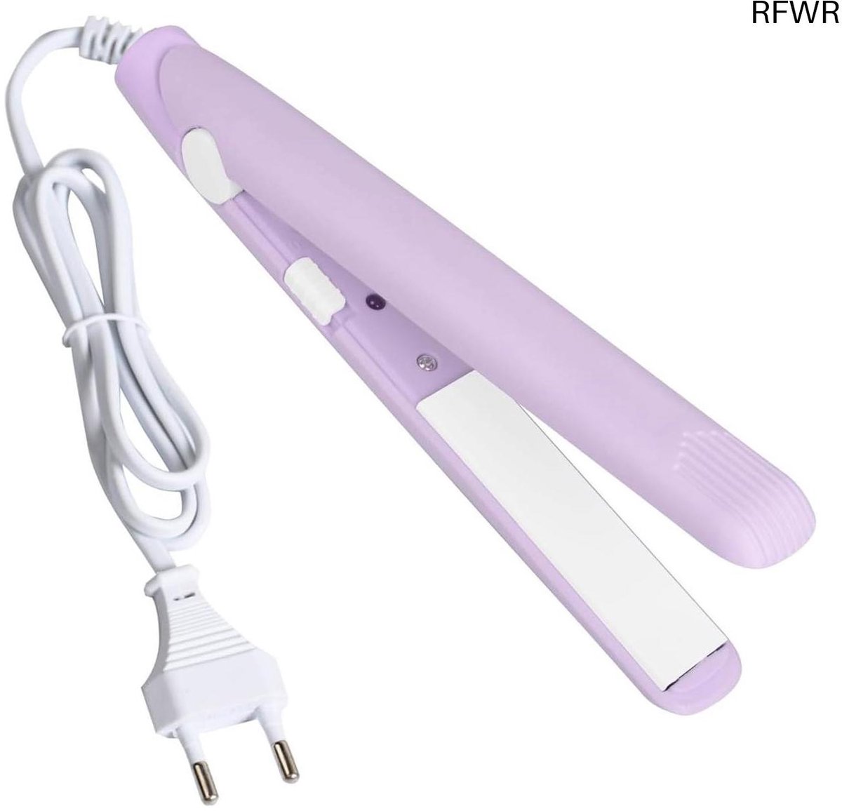 RFWR® Mini 2-in-1 Stijltang en Strijkijzer voor Alle Haartypes | Perfect voor Kort Haar en Pony | Reistool met Snelle Opwarming