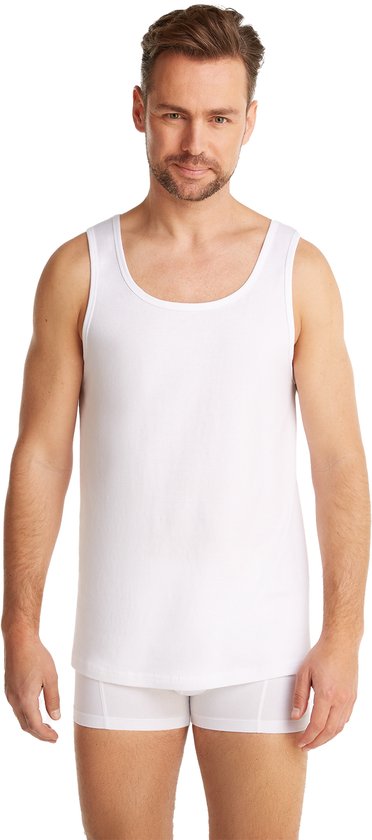 Ten Cate Basics Lot de 2 débardeurs pour homme - 32324 - S - Wit